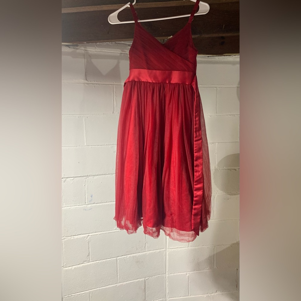Burgundy dress